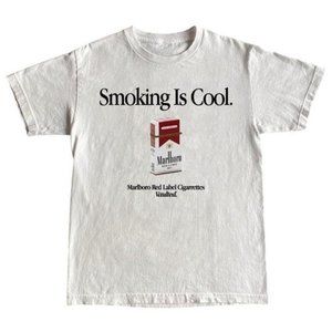 Marlboro 'Smoking Is Cool' White Short Sleeve Tee